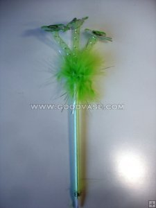 green butterfly pen
