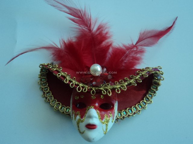 Mini Venetian Mask Magnet Favor #82 - Click Image to Close