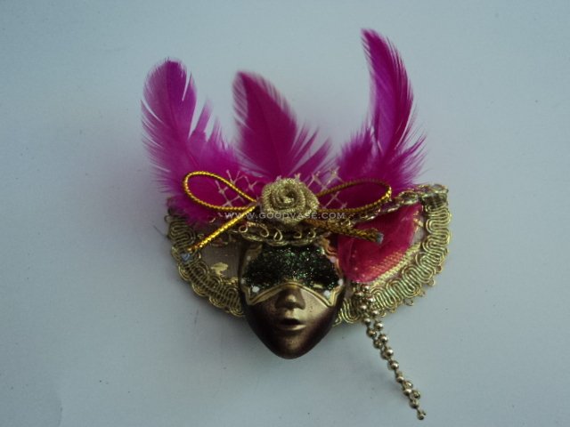 Mini Venetian Mask Magnet Favor #84 - Click Image to Close