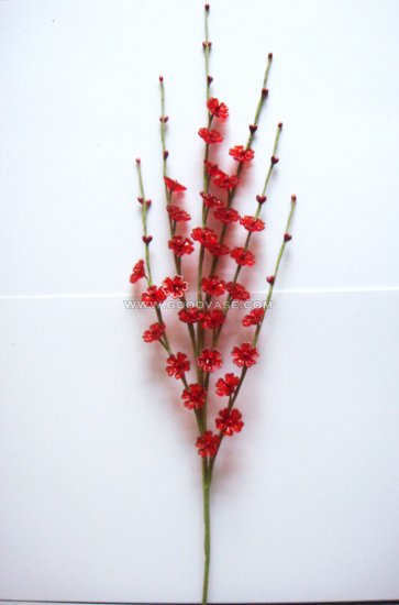 GLITTER ACRYLIC FLOWER STICK - Click Image to Close