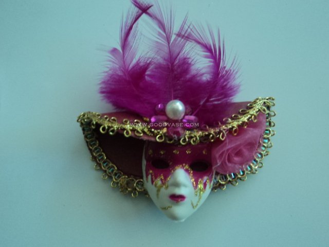 Mini Venetian Mask Magnet Favor #82 - Click Image to Close