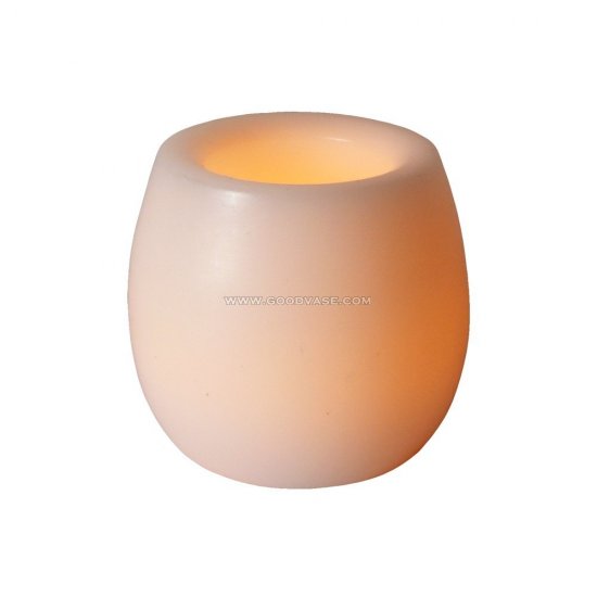 LED WAX PILLAR CANDLE 2" X 2" - Click Image to Close