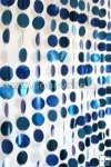 Metallic Circle Curtain- TQ BLUE
