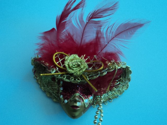 Mini Venetian Mask Magnet Favor #84 - Click Image to Close