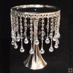 METAL CRYSTAL DROP CAKE STAND