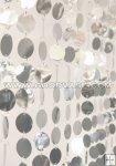 Metallic Circle Curtain- Silver