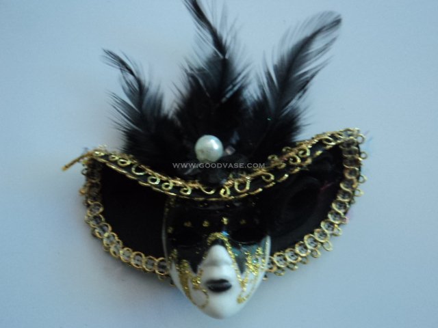 Mini Venetian Mask Magnet Favor #82 - Click Image to Close