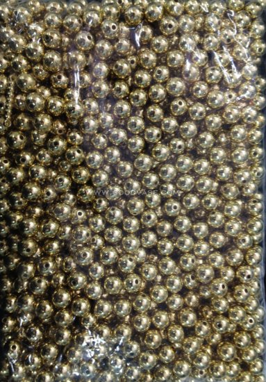 PD0013-10 PEARL BEAD-LIGHT GOLD - Click Image to Close