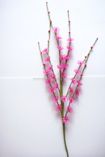 GLITTER ACRYLIC FLOWER STICK - Click Image to Close