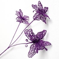 GLITTER BUTTERFLY DECOR