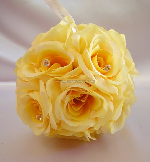 FLOWER KISSING BALL 7" - Click Image to Close