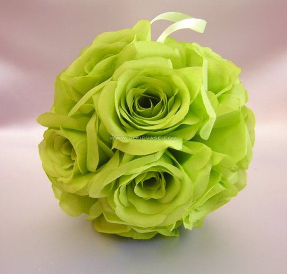 FLOWER KISSING BALL 7" - Click Image to Close