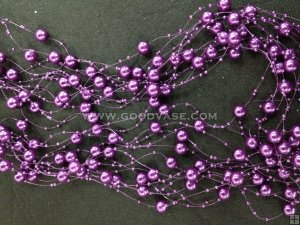 PD007 PEARL ON FISHLINE-PURPLE