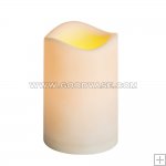 LED WAX PILLAR CANDLE 3" X 4"