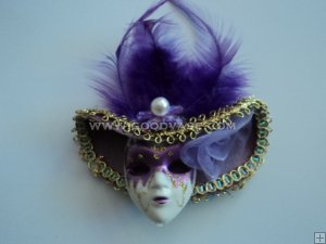 Mini Venetian Mask Magnet Favor #82