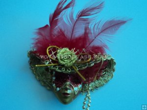 Mini Venetian Mask Magnet Favor #84