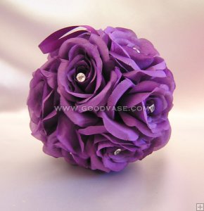 FLOWER KISSING BALL 7"