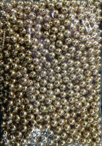 PD0013-10 PEARL BEAD-LIGHT GOLD