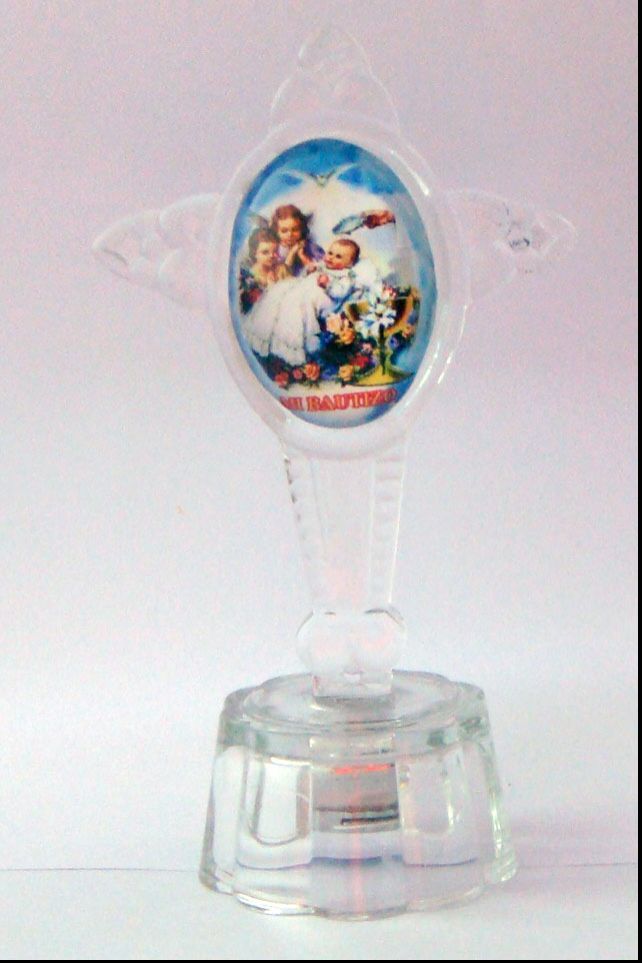 4.5" crystal cross/light