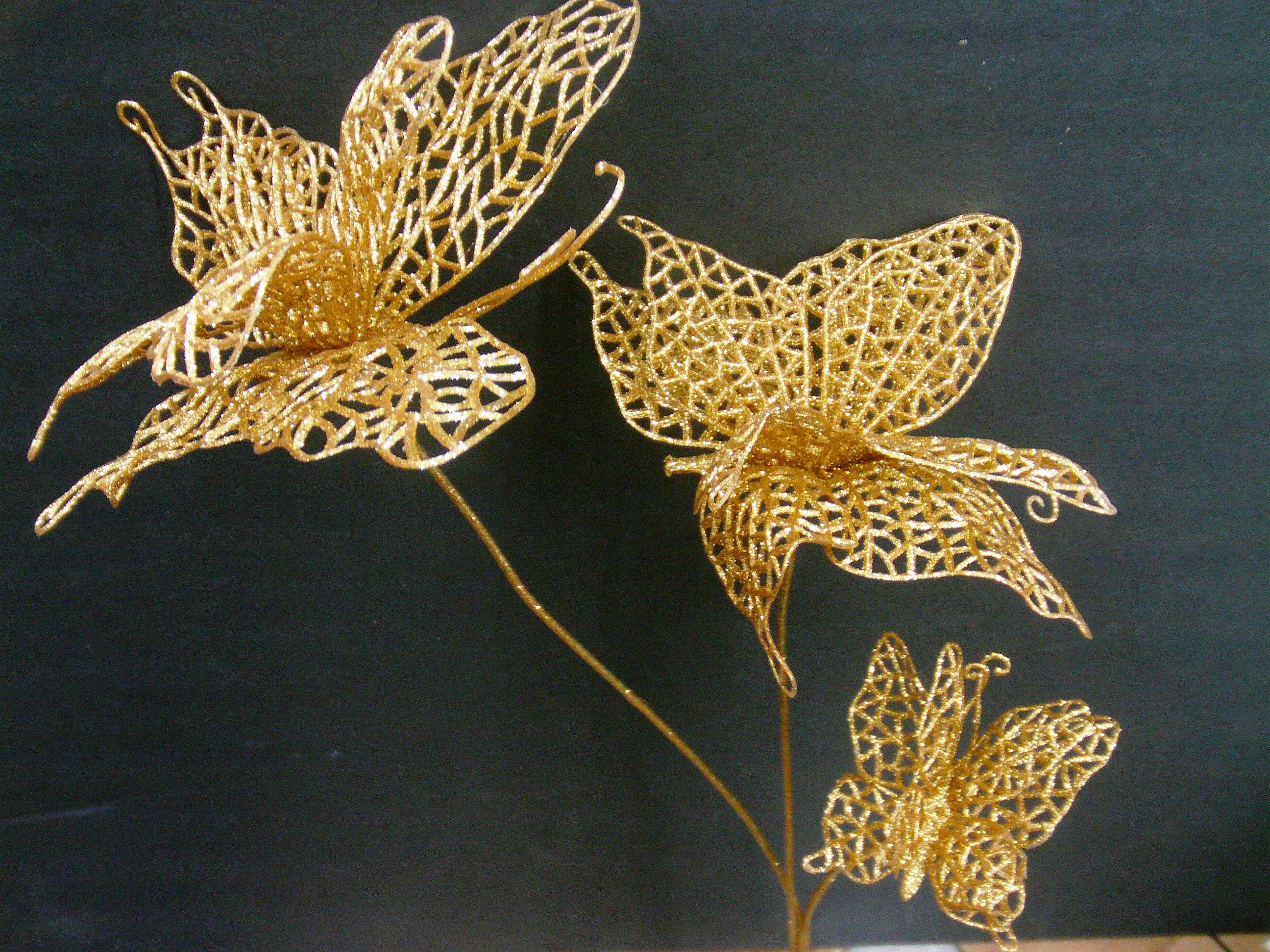 GLITTER BUTTERFLY DECOR