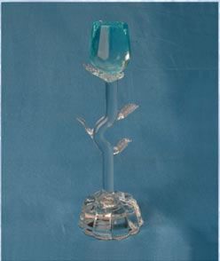 light blue crystal rose/light