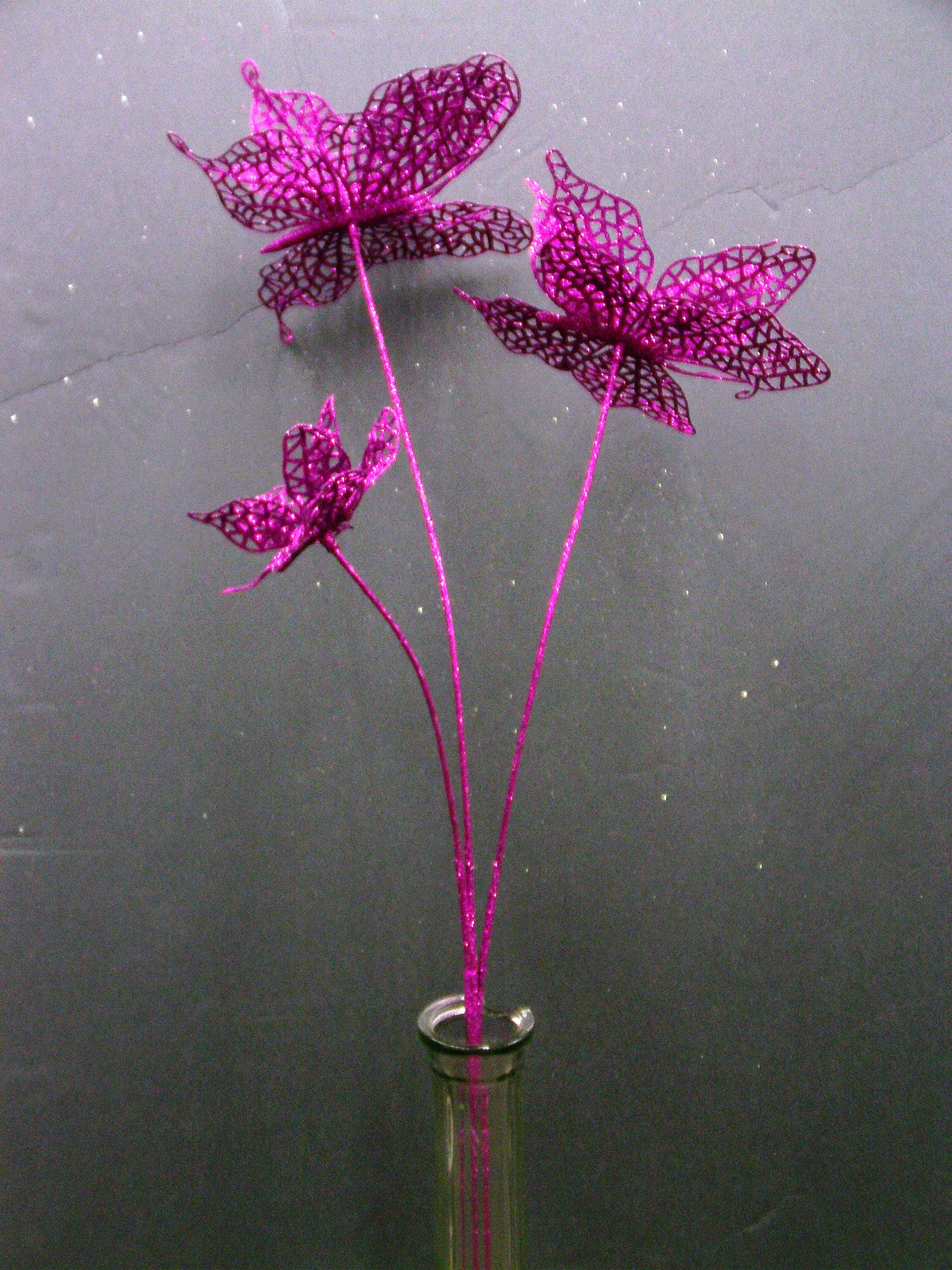 GLITTER BUTTERFLY DECOR
