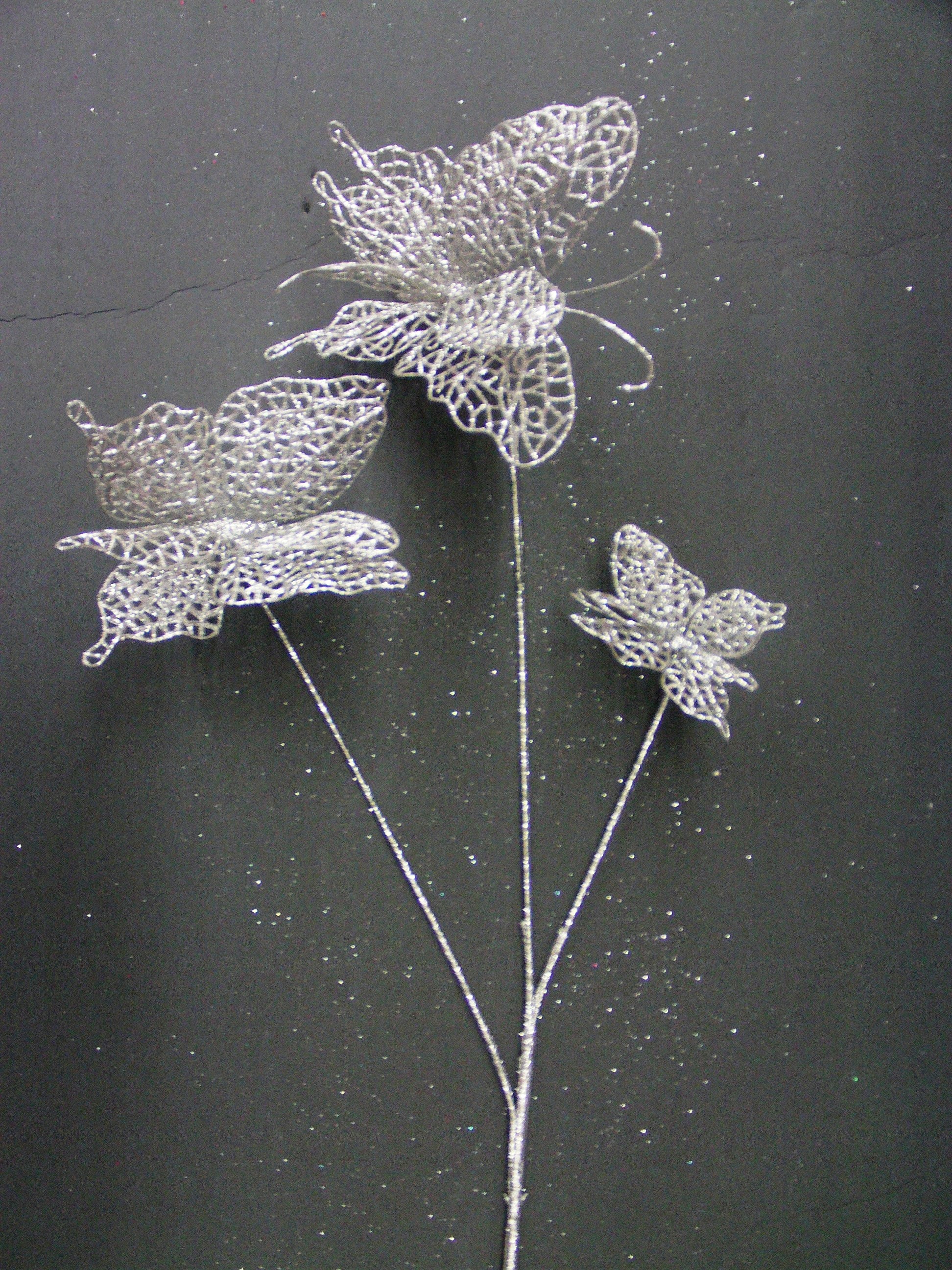 GLITTER BUTTERFLY DECOR