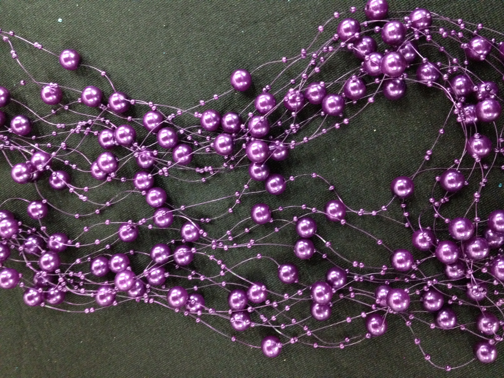 PD007 PEARL ON FISHLINE-PURPLE